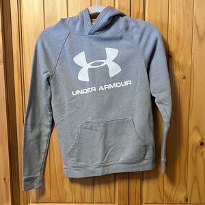 Under Armour Light Gray Pullover Hoodie
